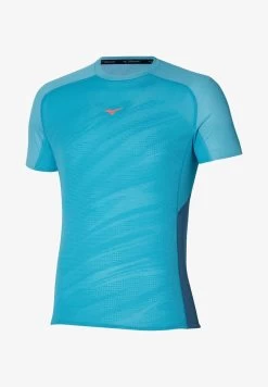 Mizuno LAUF AERO - T-Shirt Print - Maui Blue