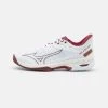 Mizuno WAVE EXCEED TOUR 5 CC - Tennisschuh Für Sandplätze - White/cabernet/papyrus