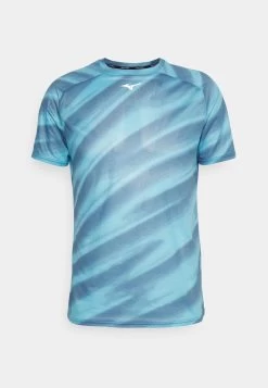 Mizuno DRYAEROFLOW GRAPHIC TEE - Sport T-shirt - Blue Ashes -Mizuno 0b5145c13fc44f22811e98fed1a84ce6