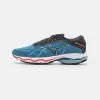 Mizuno WAVE ULTIMA 14 - Laufschuh Neutral - Blue Ashes/nimbus Cloud/fiery Coral