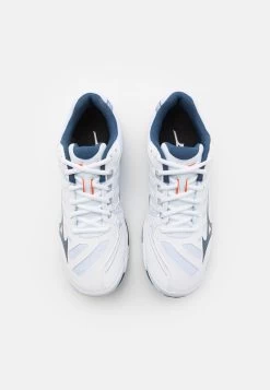 Mizuno WAVE VOLTAGE - Volleyballschuh - White/darkdenim/bluejasper -Mizuno 0f6a42bc704444318203859996f248de