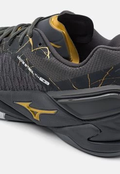 Mizuno WAVE STEALTH NEO - Handballschuh - Black Oyster/gold/iron Gate -Mizuno 1358a61973e644088e86181912e66b86