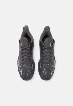 Mizuno WAVE MIRAGE 4 - Handballschuh - Black Oyster/white/gold -Mizuno 14eda3cf816d4d469128c2df6bd0411c