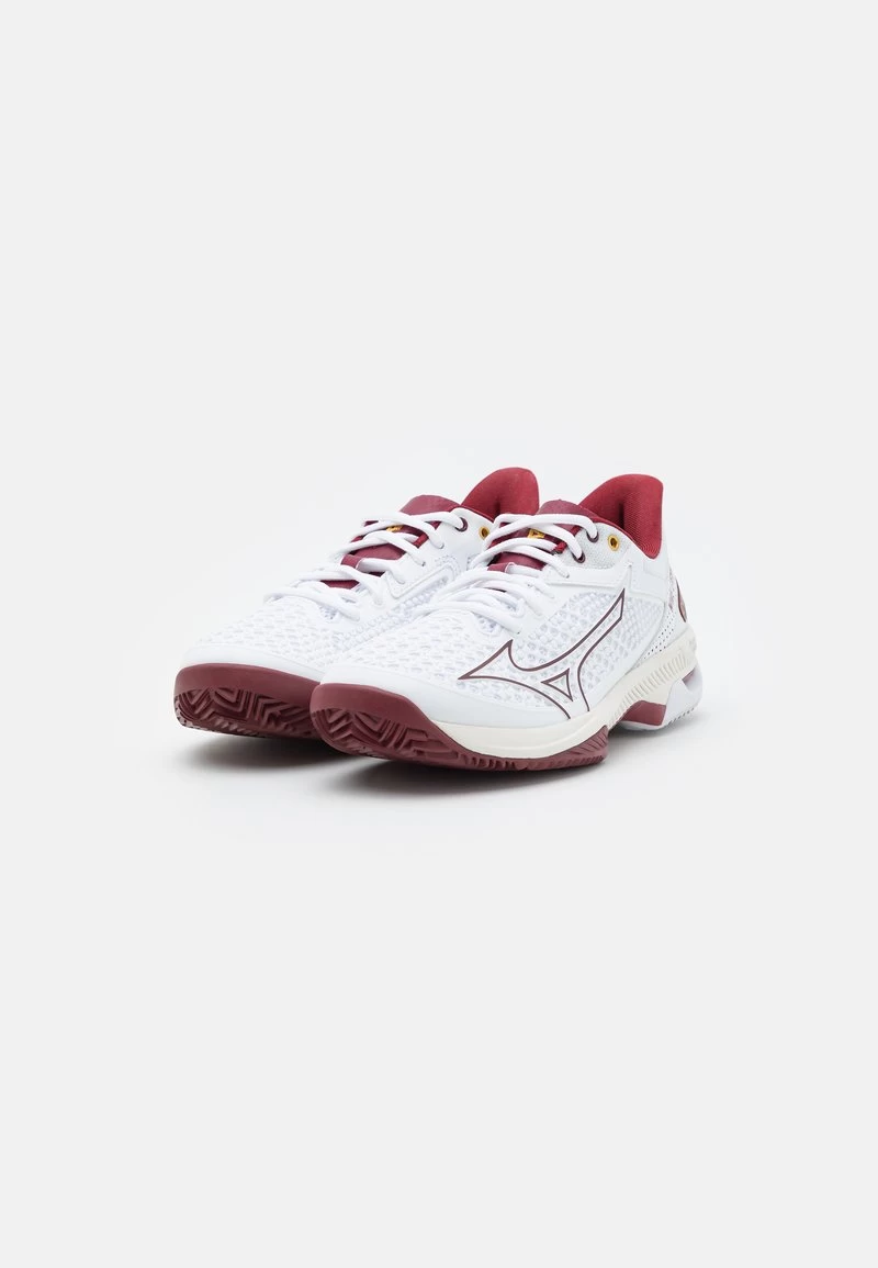 Mizuno WAVE EXCEED TOUR 5 CC - Tennisschuh Für Sandplätze - White/cabernet/papyrus 4 Mizuno WAVE EXCEED TOUR 5 CC - Tennisschuh Für Sandplätze - White/cabernet/papyrus – Bild 2