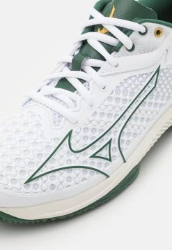 Mizuno WAVE EXCEED TOUR 5CC - Tennisschuh Für Sandplätze - White/pineneedle/papyrus -Mizuno 3307edee07e34c839de68d8d2a9b80de