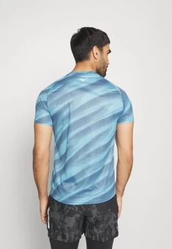 Mizuno DRYAEROFLOW GRAPHIC TEE - Sport T-shirt - Blue Ashes -Mizuno 648b836660d241479cb65211b996cb71