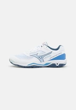 Mizuno WAVE PHANTOM 3 - Handballschuh - White/dark Denim/blue Jasper
