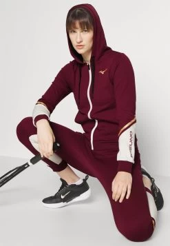 Mizuno ATHLETICS SWEAT PANT - Tights - Cabernet -Mizuno 7b6eee249ae549deb43370bb05e24f5a