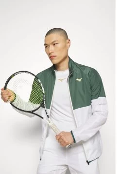 Mizuno PRINTED JACKET - Windbreaker - Pineneedle/white -Mizuno 7caf164e25924241b37b49305f46ca36