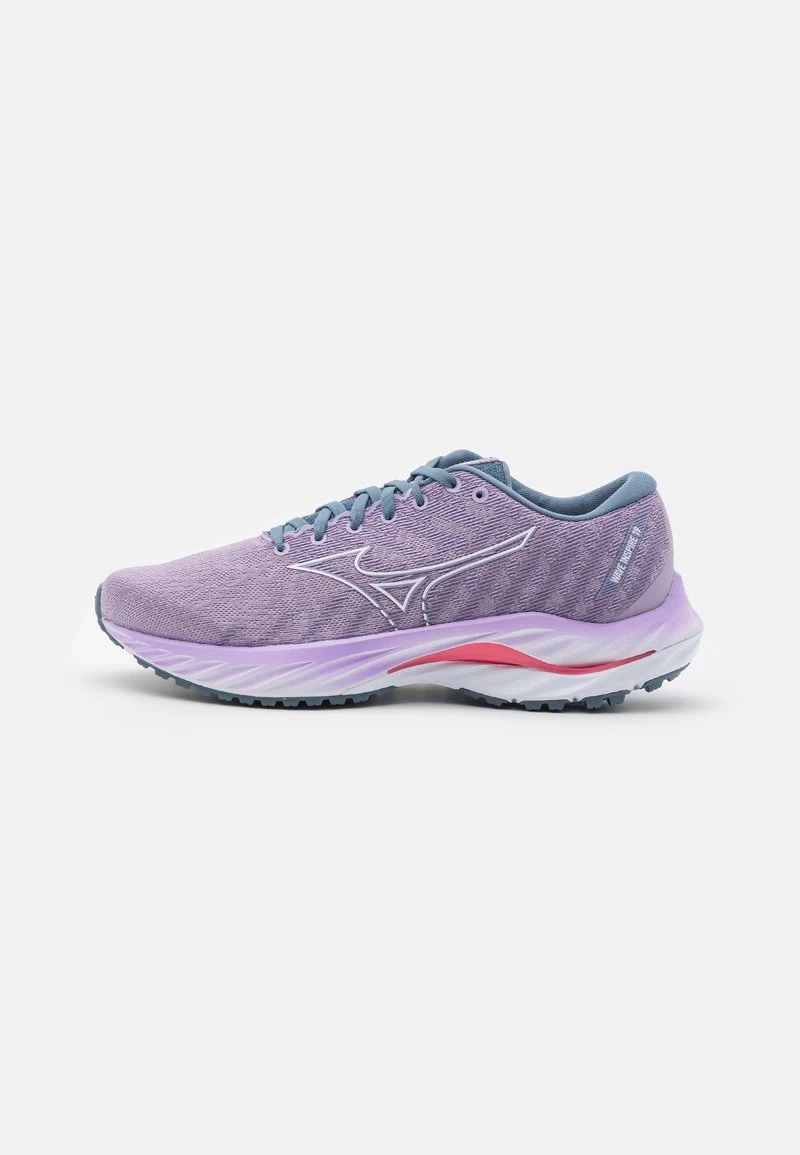 Mizuno WAVE INSPIRE 19 - Laufschuh Stabilität - Wisteria/white/sun Kissed Coral 3 Mizuno WAVE INSPIRE 19 - Laufschuh Stabilität - Wisteria/white/sun Kissed Coral