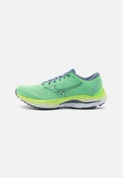 Mizuno WAVE INSPIRE 19 - Laufschuh Stabilität - China Blue/cameo Green