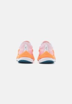 Mizuno WAVE REBELLION FLASH - Laufschuh Wettkampf - White/silver/light Orange -Mizuno 89ea719613ea4efe8590c43299ffc867