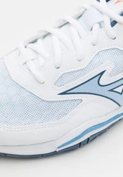 Mizuno WAVE PHANTOM 3 - Handballschuh - White/dark Denim/blue Jasper -Mizuno 92b76f1879834482be49498c342ed148