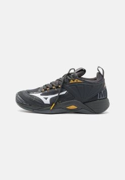 Mizuno WAVE MOMENTUM 2 - Volleyballschuh - Black Oyster/gold/iron Gate
