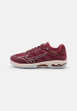 Mizuno WAVE EXCEED LIGHT - Tennisschuh Für Sandplätze - Cabernet/white/papyrus