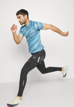 Mizuno DRYAEROFLOW GRAPHIC TEE - Sport T-shirt - Blue Ashes -Mizuno 9edd8458f469467eaf8bf47e3768e05a