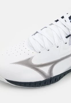 Mizuno WAVE DRIVE NEO - Multicourt Tennisschuh - White/salute/fiery Coral -Mizuno af67e9ec454a40cb8cb70d721272eaea