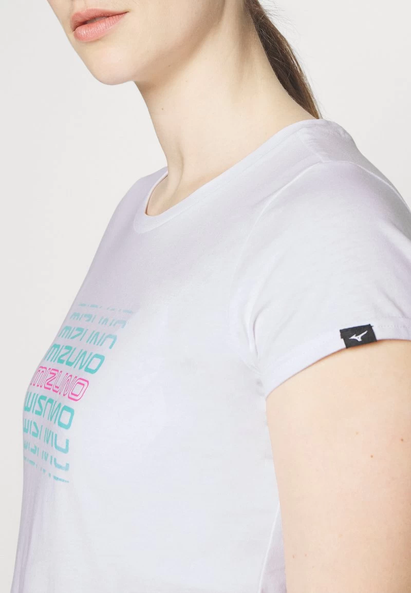 Mizuno ATHLETICS TEE - T-Shirt Print - White 8 Mizuno ATHLETICS TEE - T-Shirt Print - White – Bild 6