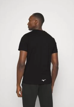 Mizuno ATHLETICS TEE - T-Shirt Print - Black -Mizuno dbc00c375cba4d8782cc79c73dd8e761