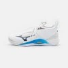 Mizuno WAVE MOMENTUM 2 - Volleyballschuh - White/spellbound/blue -Mizuno e3bc2534d6c144f29e59d2875085ac0b