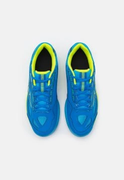 Mizuno BREAK SHOT 4 - Padel-Schuhe - Blue/acid Lime -Mizuno ede7b4e52ac24460a61c02c9b040ad7a