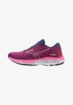 Mizuno WAVE RIDER 26 - Laufschuh Neutral - Fuchsia Blue Innuendo